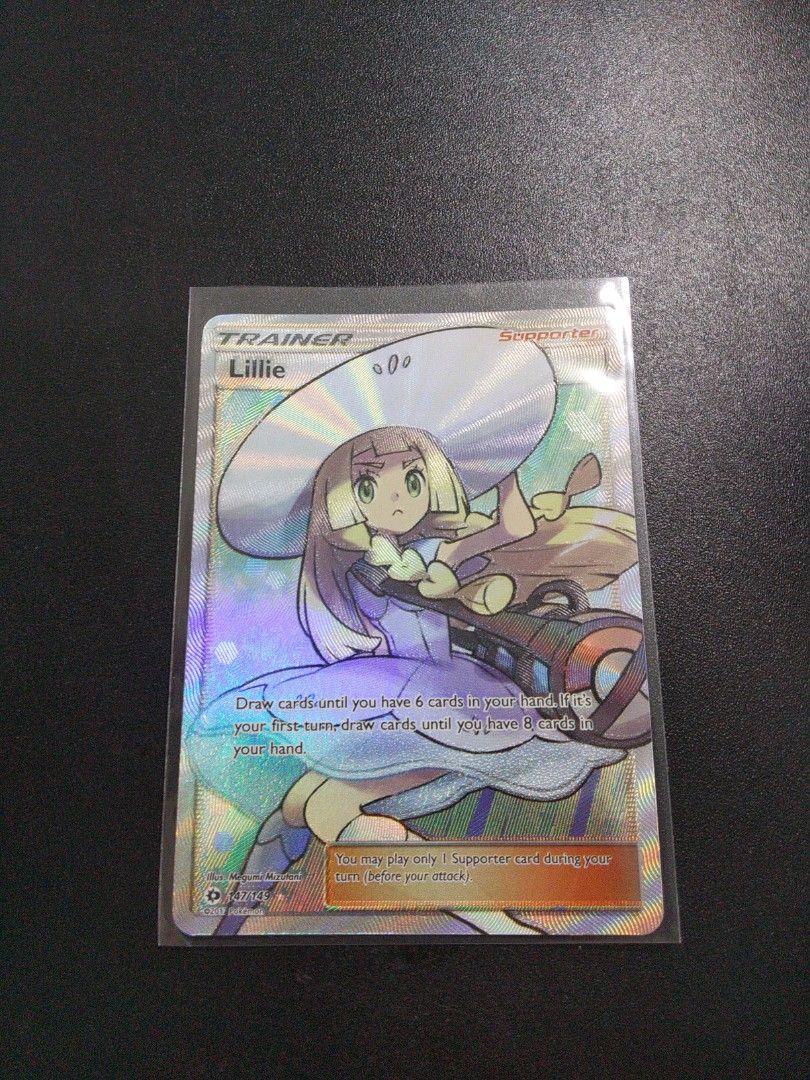 Pokemon TCG Lillie Full Art Trainer Ultra Rare - Sun & Moon Base Set,  Hobbies & Toys, Toys & Games on Carousell