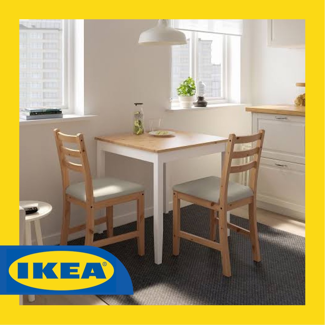 Pre-loved IKEA Lerhamn Dining Set, Furniture & Home Living, Furniture ...