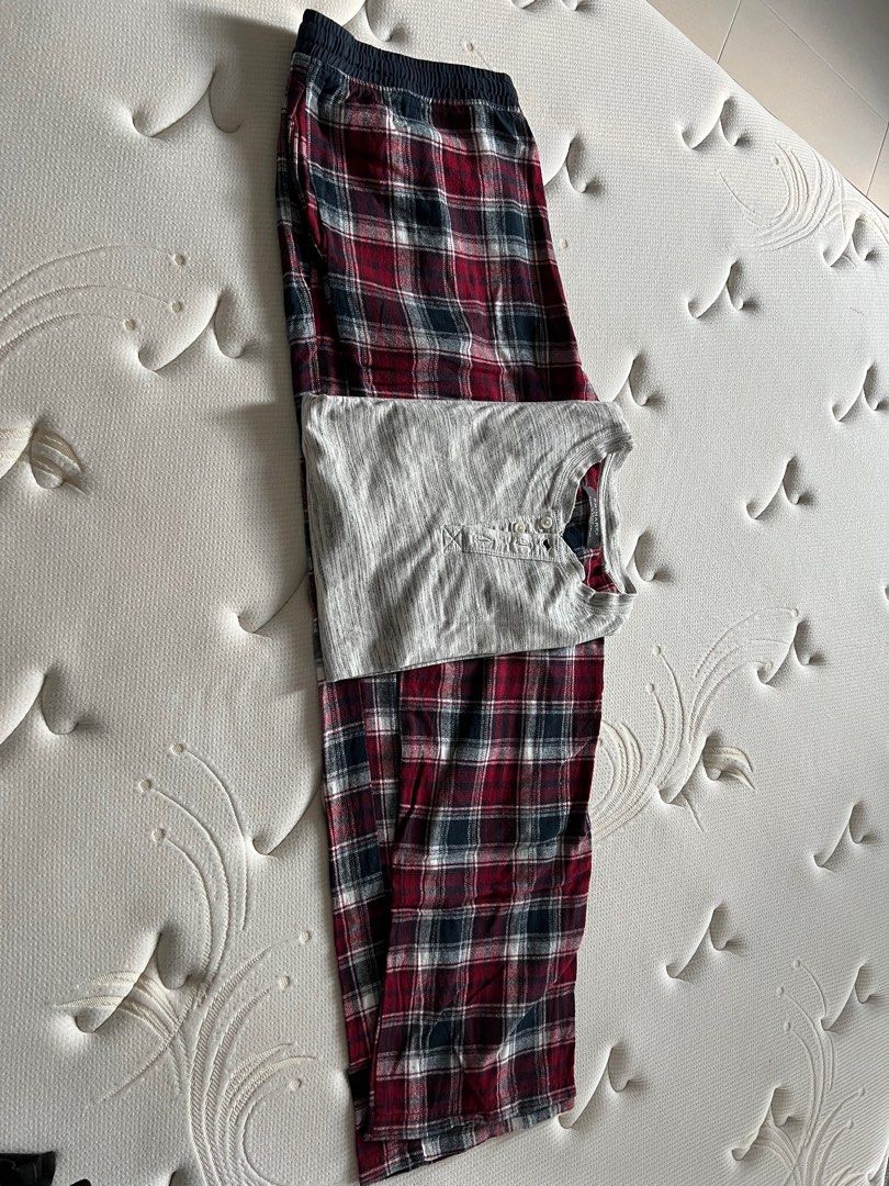 Primark nightsuit set men, Men's Fashion, Tops & Sets, Sleep and