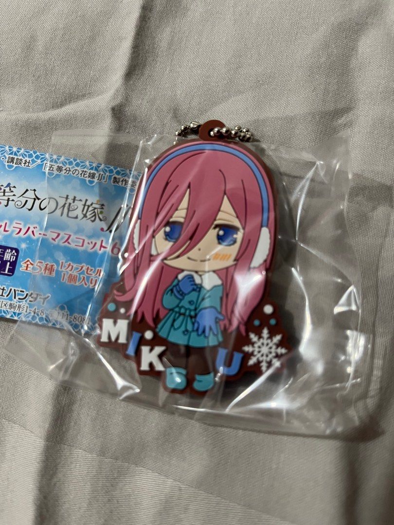 Quintessential Quintuplets Miku Keychain Gacha (Category: Character Goods) located in Makati City. Submitted by calpss (Listing ID 1198422364, Image 1). Description: Got it from a Gacha Machine Shipping should be shouldered by buyer.