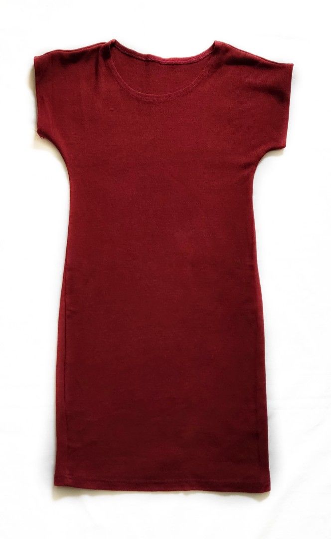Rib-knit BodyCon Stretchable Freesize Dress (Category: Dresses) located in Balanga. Submitted by shi.made (Listing ID 1198350080, Image 1). Description: CONDITION: TOP MINT with no signs of usage. FEATURES: •Rib-knit fabric stretchable Hard-Cotton-Like Fabric SIZE: BUST: stretches up to 48inches circumference LENGTH FROM SHOULDER TO BOTTOM SEAM: 34 inches •Best Fit for all sizes ° Color and appearance of the product may be slightly different from