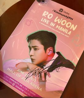 Ro Woon Signed Poster