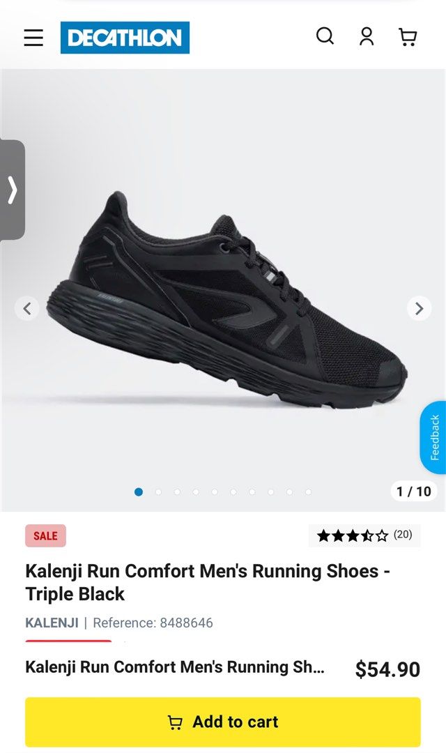 Kalenji Run Comfort Running Shoes Men's