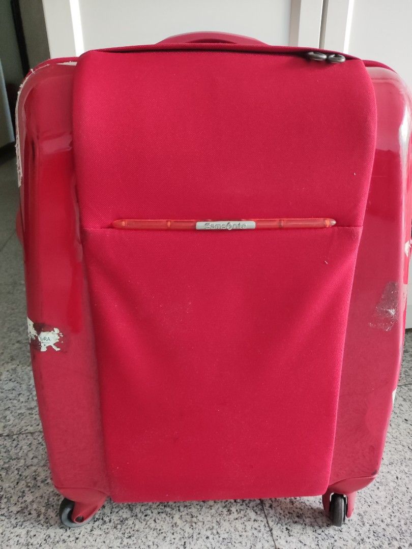 Samsonite Chilli Red Spinner Suitcase, Hobbies & Toys, Travel, Luggage
