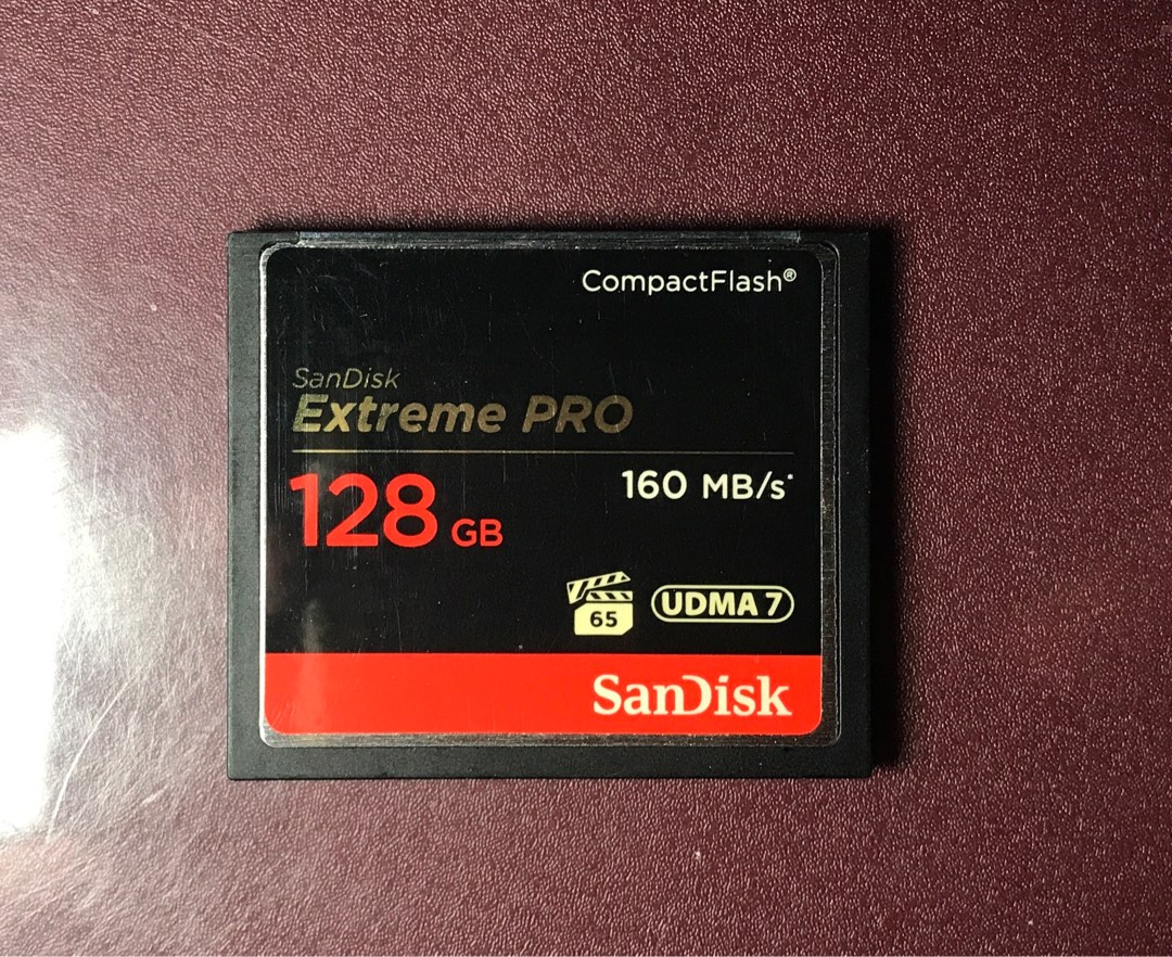 SanDisk Extreme Pro 128GB CF card UDMA7 CompactFlash 128GB [R:160