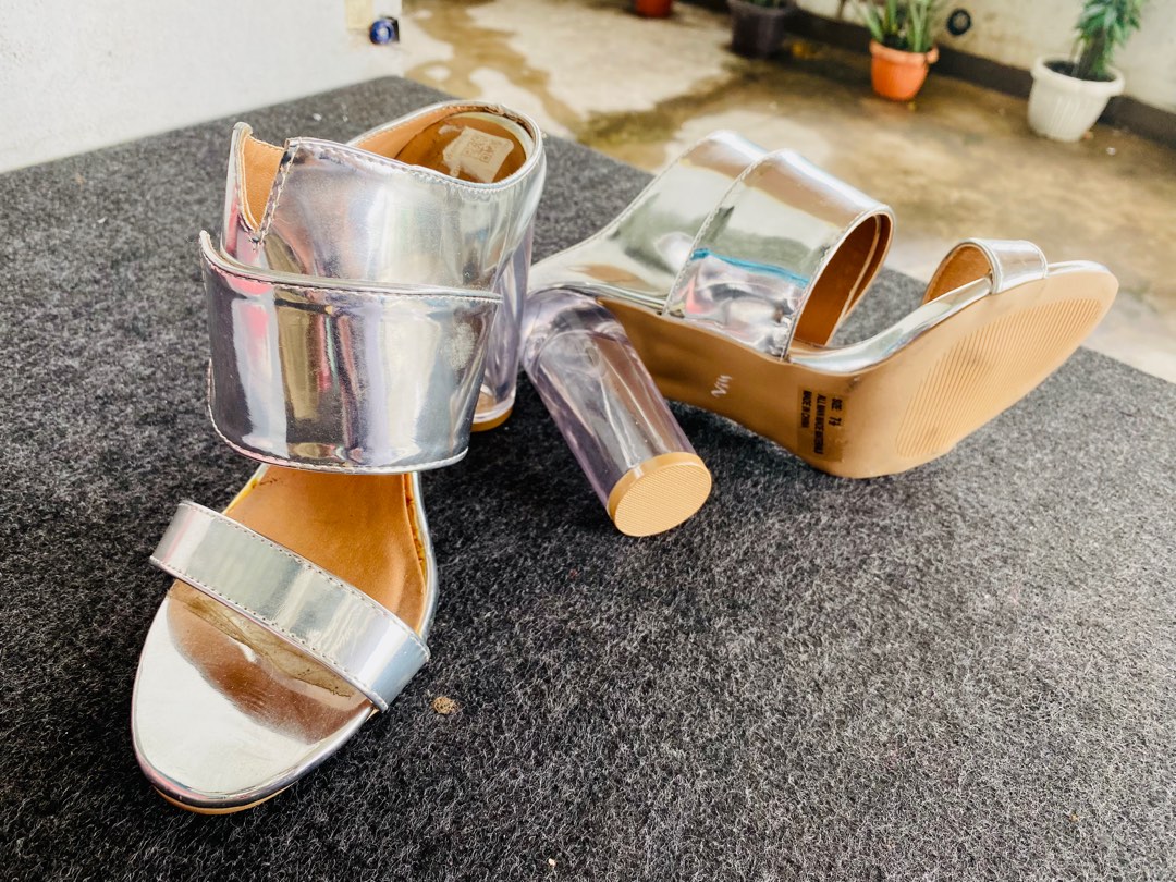 latest silver heels