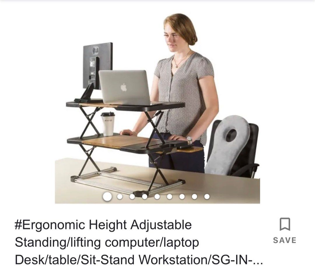 Sit/Stand Desk - Ergonomic Height Adjustable, Computers & Tech, Office ...