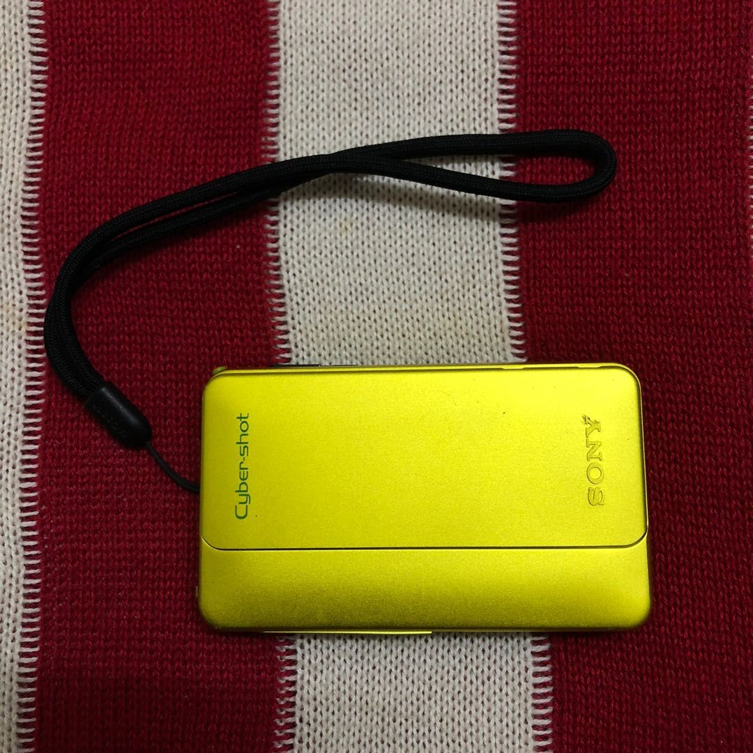 Sony Cyber-shot DSC-TX10 Gialla - Fotocamera Compatta Con Zoom 4x, Da Giappone (USATO, Menu Giapponese)