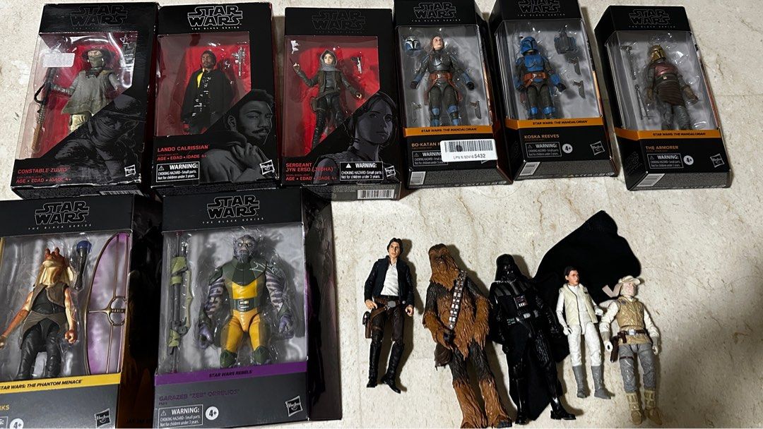 Star Wars and Marvel inch action figures black series