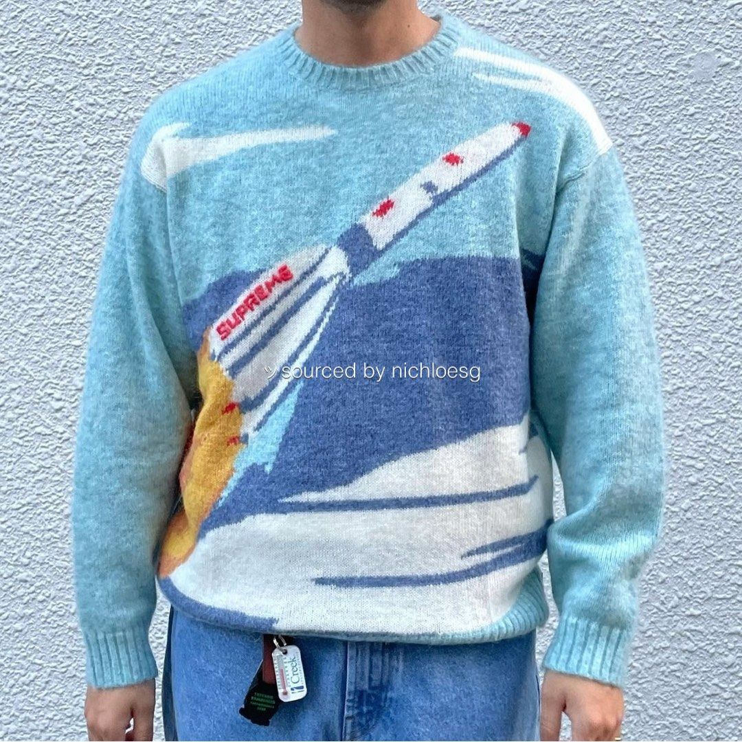 おしゃれ supreme rocket sweater Lサイズ シュプリーム セーター