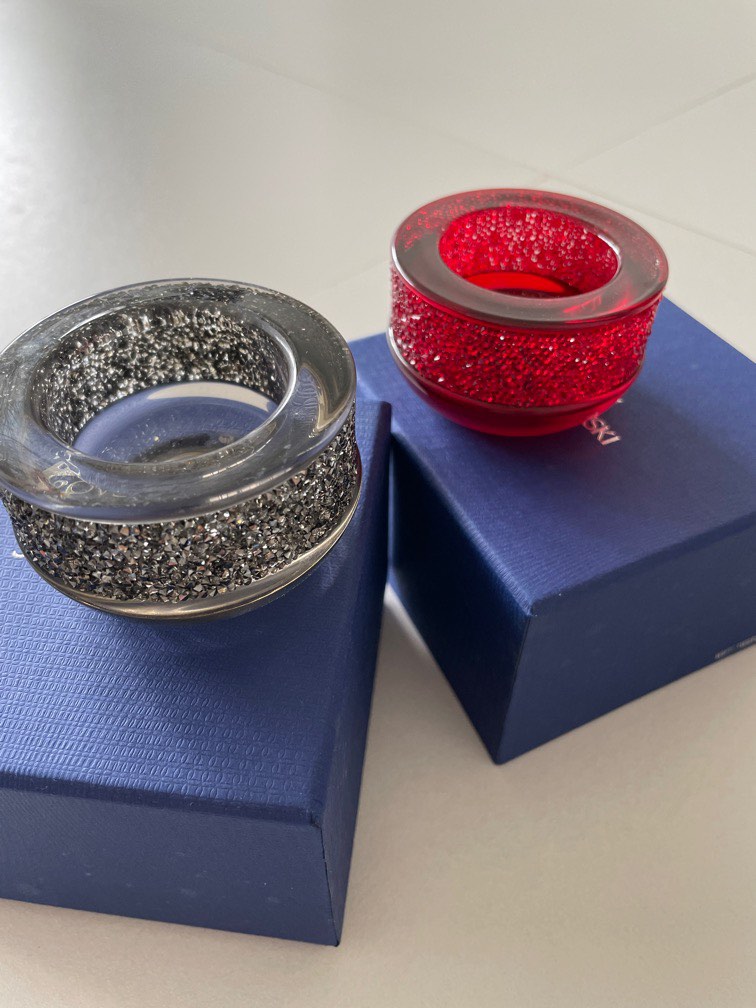 Swarovski Candle Holders (set of 2), Furniture & Home Living, Home