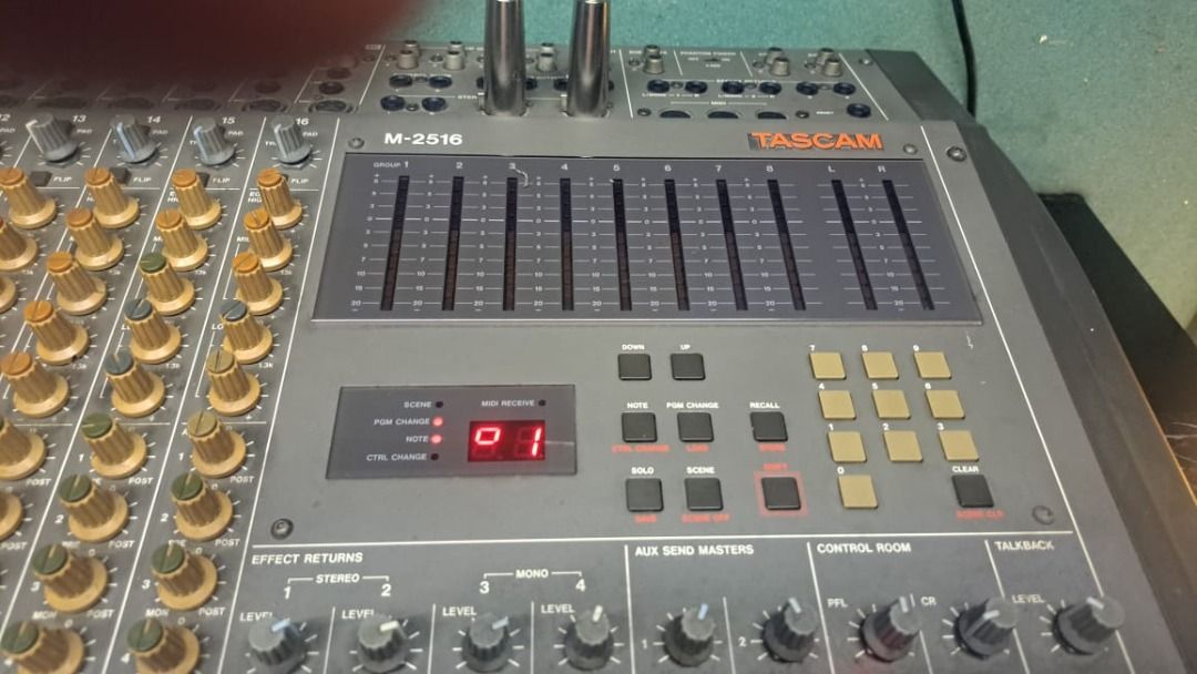 Tascam M-2516 16-ch Professional Recording Mixer, Audio, Other Audio Equipment on