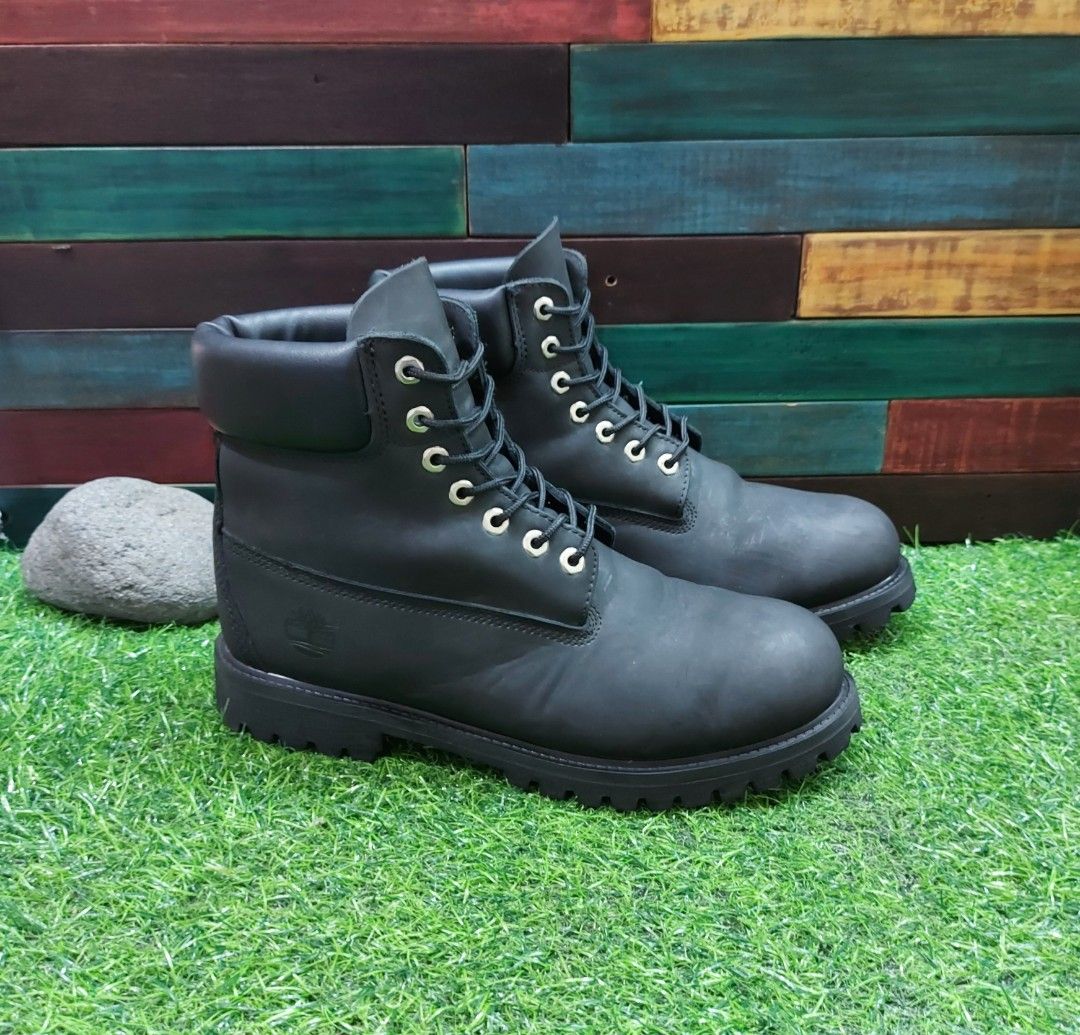 Exagerar Perplejo fertilizante Timberland Boots 6 inc Classic Waterproof Black Wheat 10061 94 45 black  nubuck size 45, Fesyen Pria, Sepatu , Sepatu Boot di Carousell
