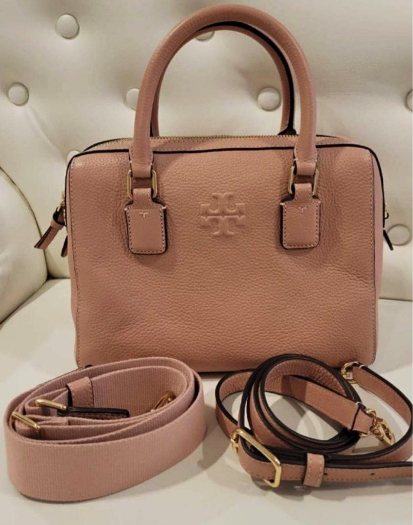 Tory Burch 82767 Classic Tan With Gold-Toned Hardware Women's Thea Web  Large Shoulder Bag
