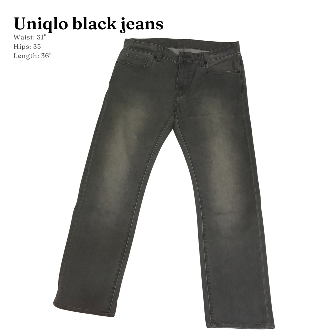 Uniqlo black jeans/pants, Women's Fashion, Bottoms, Jeans on Carousell