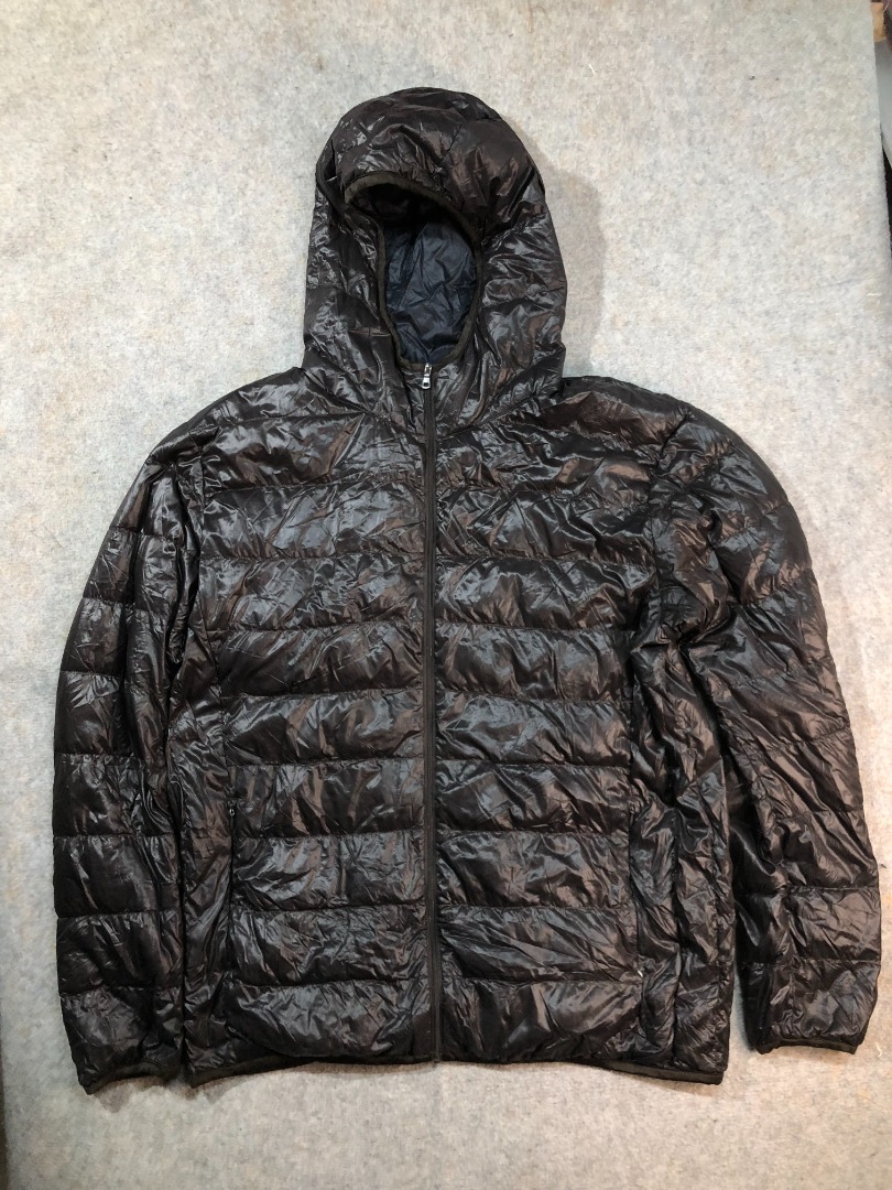 UNIQLO Hooded Puffer Jacket Down Feather Duvet Fill XL 23x27 Winter ...