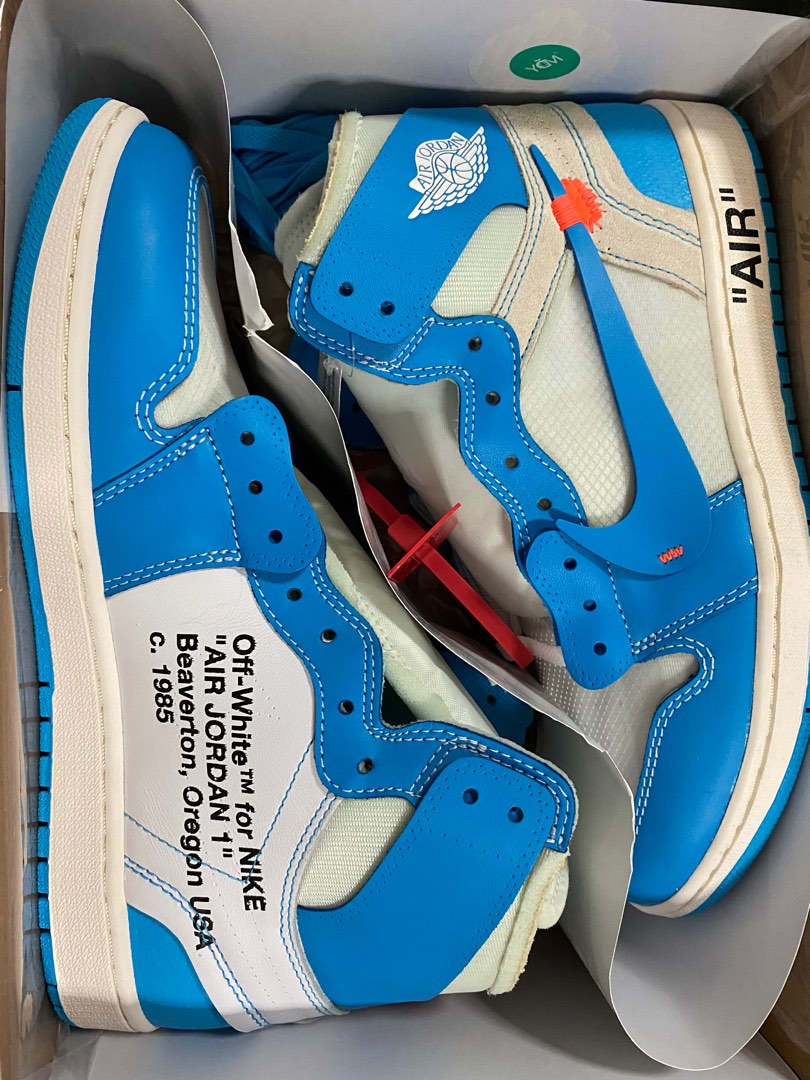 Steal Us 10.5 AJ 1 off white unc Men s Fashion Footwear