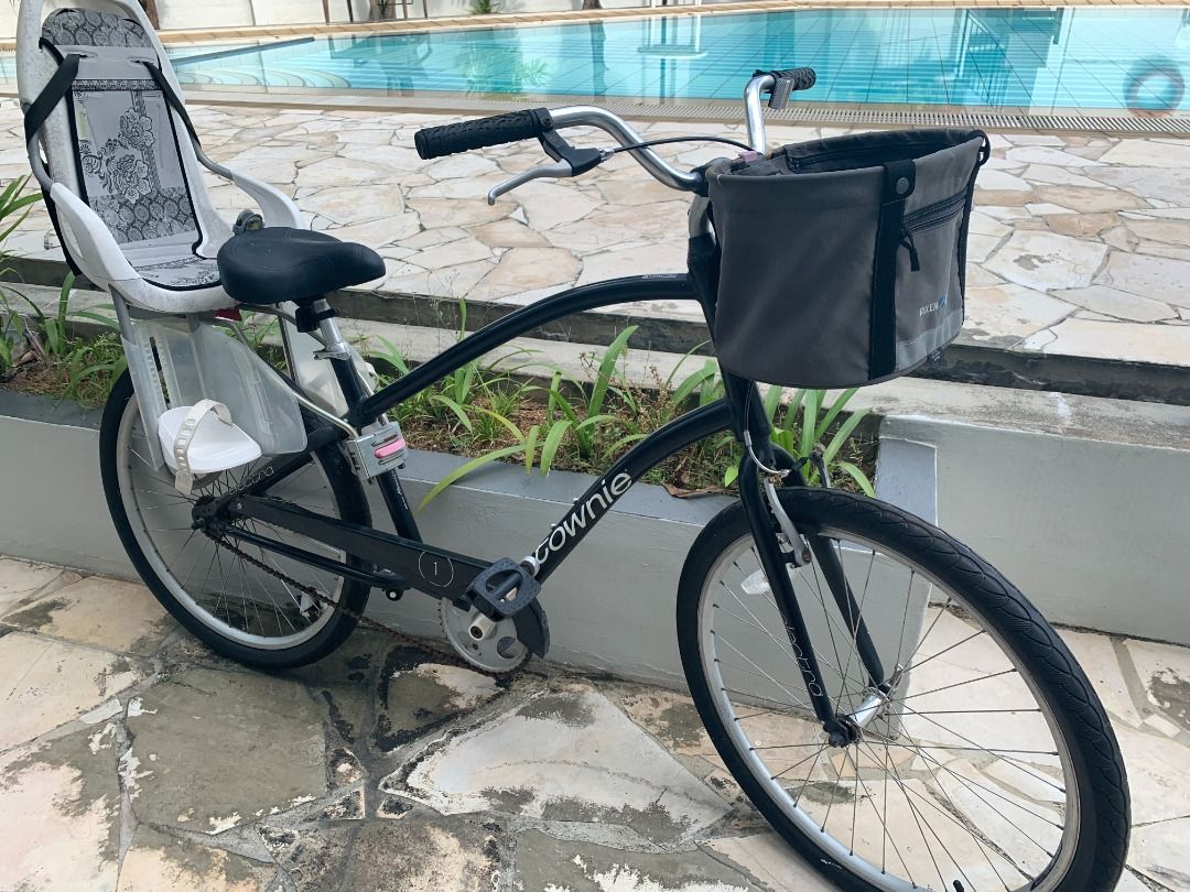 Used Townie Bike Child Seat Child s Cycle Helmet Removable Front Basket