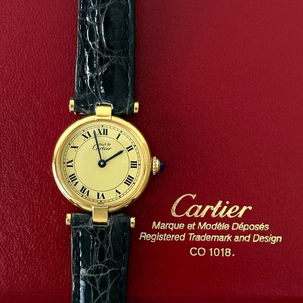 Cartier vermeil outlet quartz