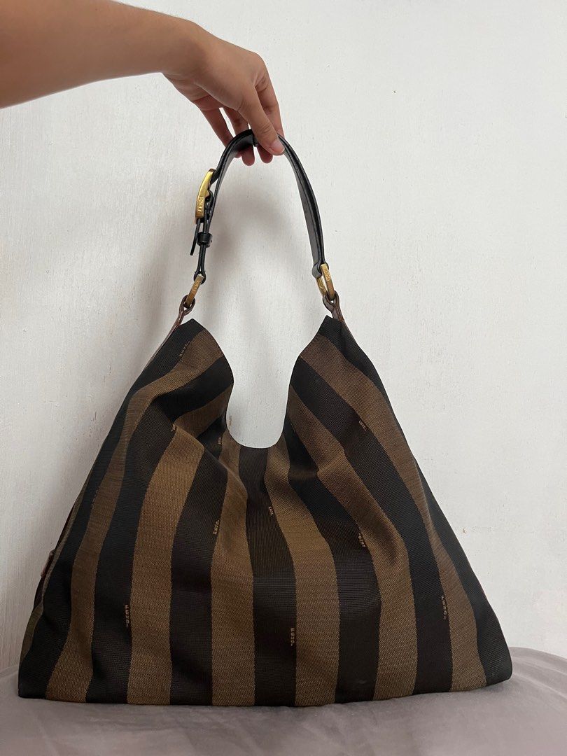 Authentic Vintage FENDI Pequin Hobo Canvas sold vintage by others for 100k Luxury Bags Wallets on Carousell