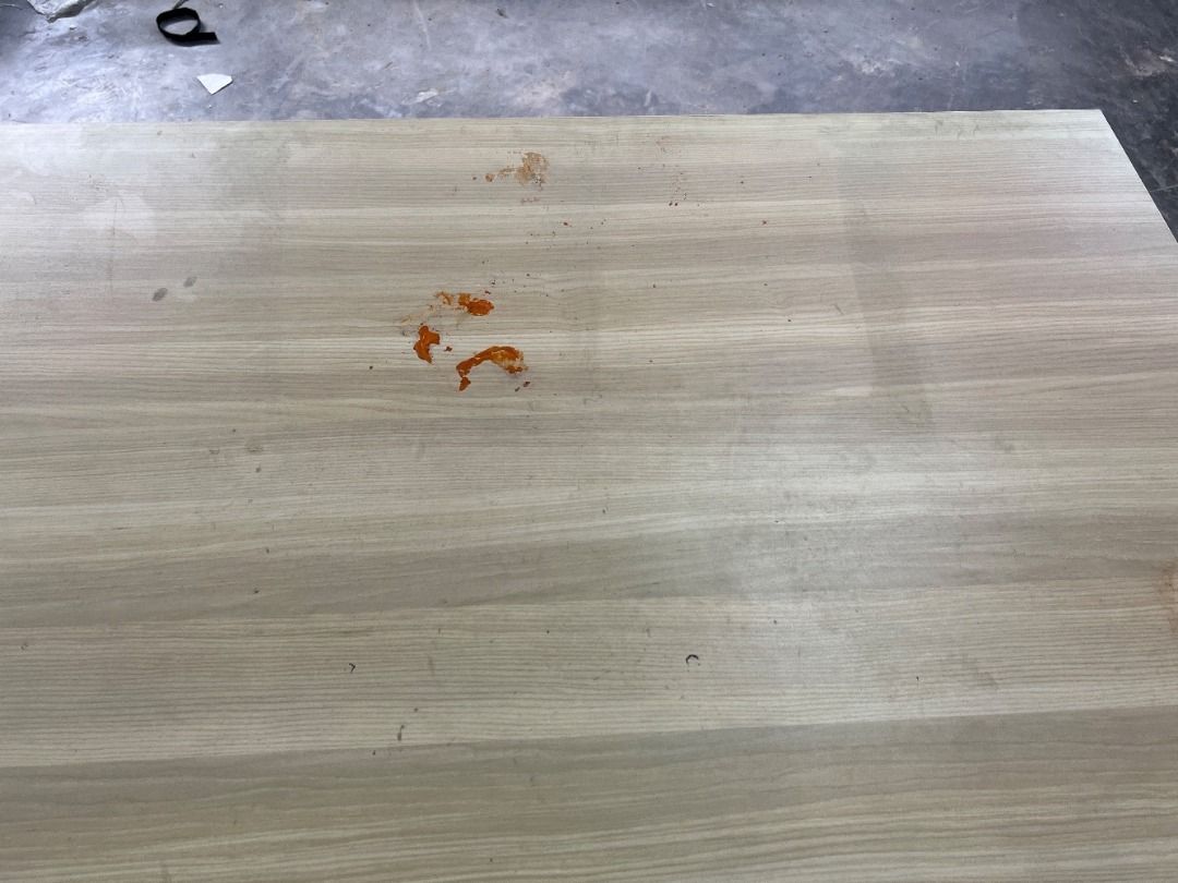 Wooden Working Table White Colour / Meja Kerja Kayu Warna Putih