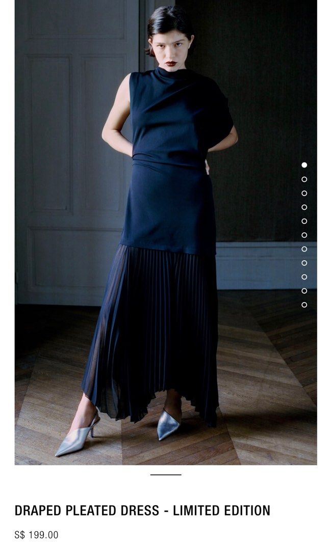 strapless open back dress [FINAL Sale]Luxury Pink One Shoulder Evening Dress with Overskirt SS337 main image 1