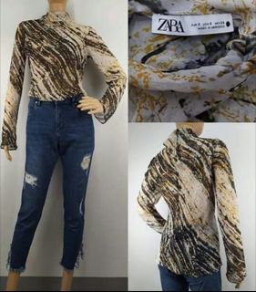 Zara Lace Longsleeve Blouse
