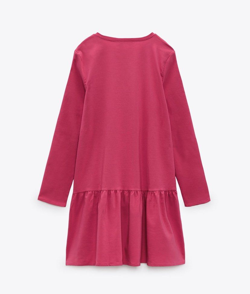 Zara Pink Voluminous Dress, Women's Fashion, Dresses & Sets, Dresses on