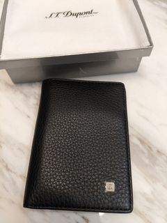 100%new S.T. Dupont Soft Grained Leather Wallet 黑色 真皮 銀包
