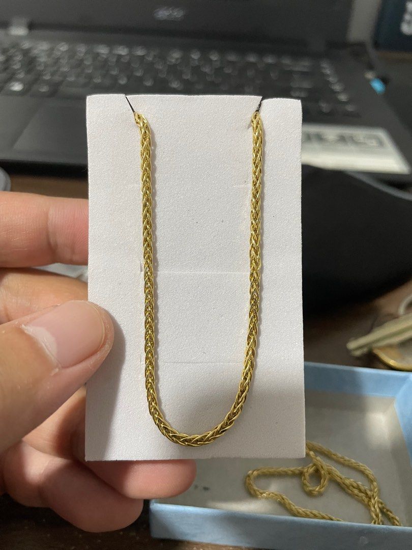18k gold deals foxtail chain