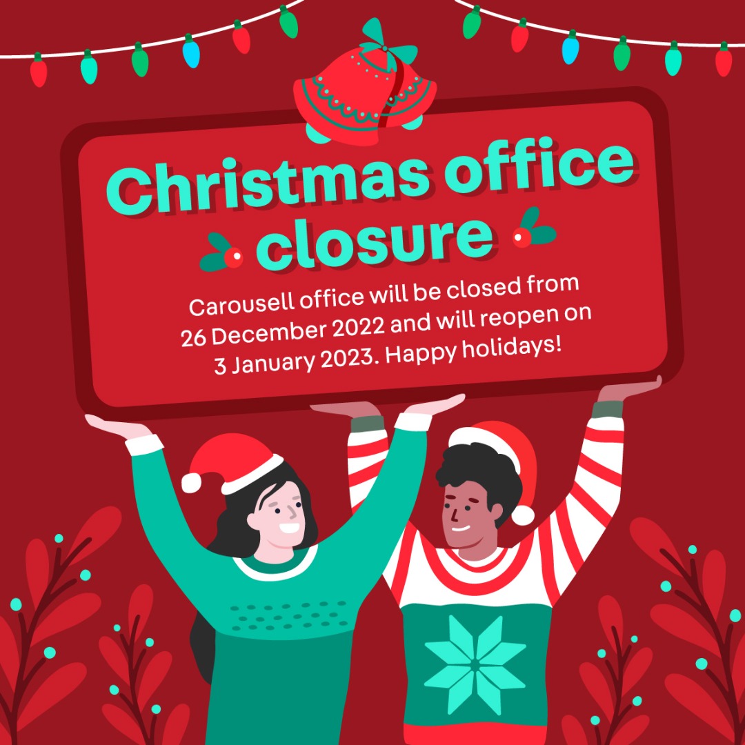 2022 Christmas office closure, Announcements on Carousell