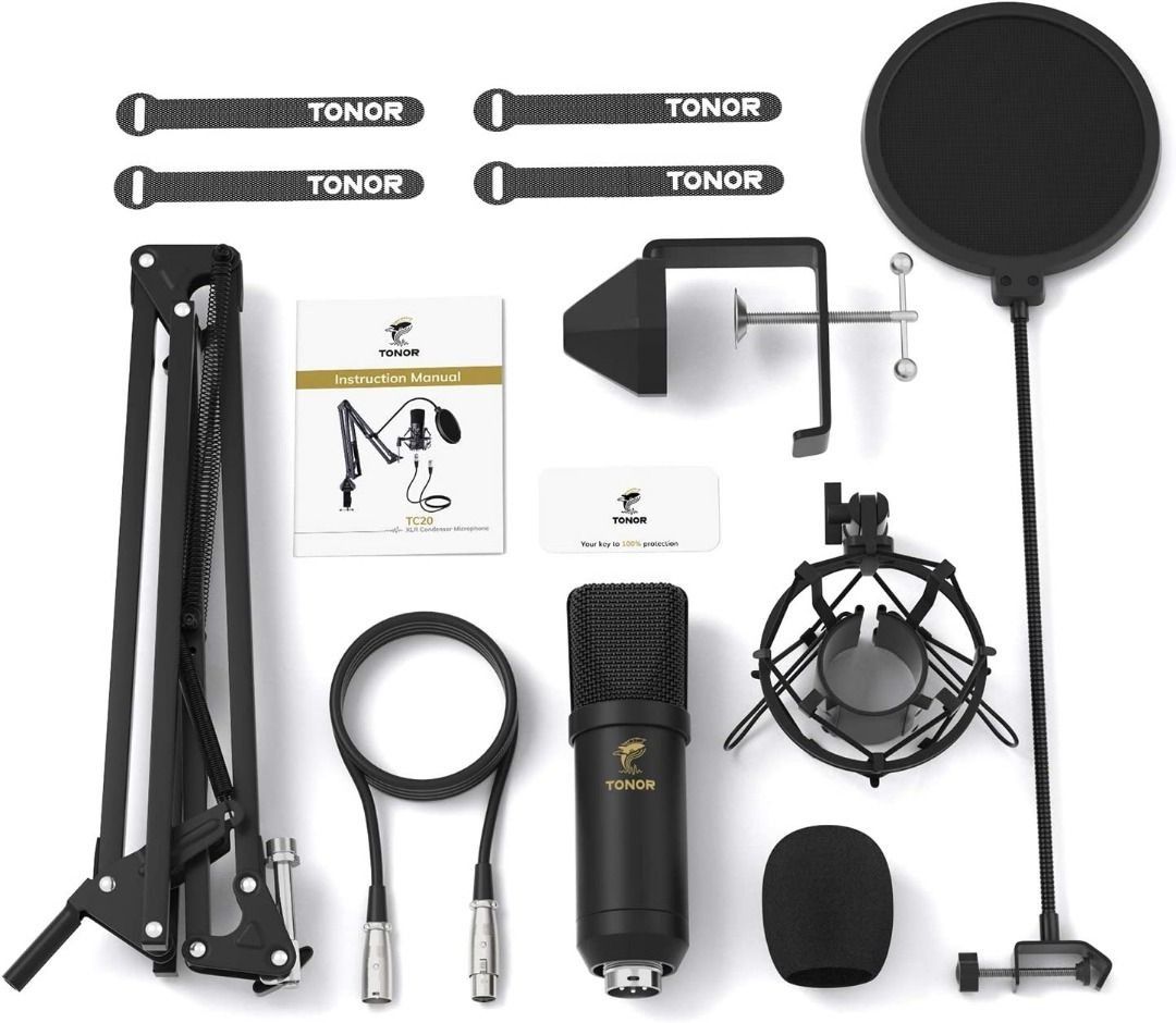 [2844] TONOR TC20 XLR Condenser Microphone, Professional Cardioid