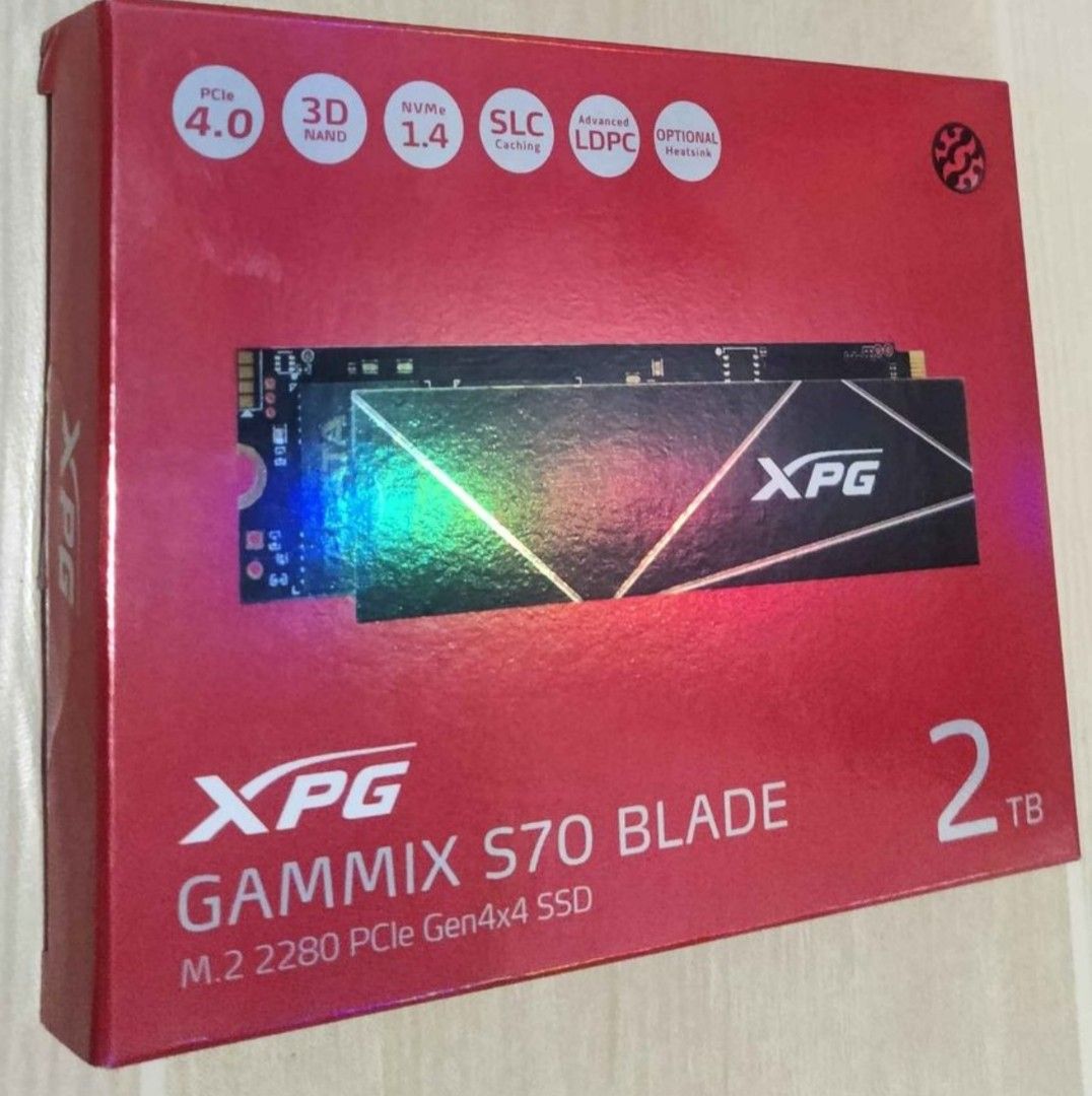 2TB ADATA XPG Gammix S70 Blade with Ineo ice cold heatsink M.2 NVME SSD ...