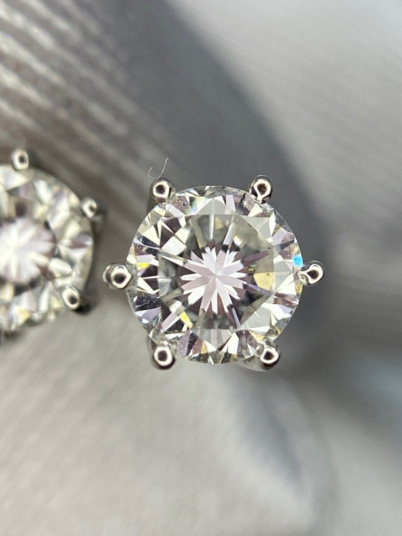 Genuine diamond shop stud earrings