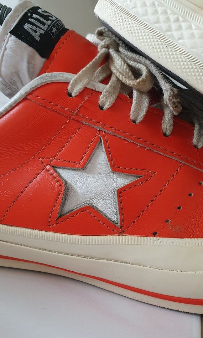 オールスター90s CONVERSE ONE STAR orange leather ...