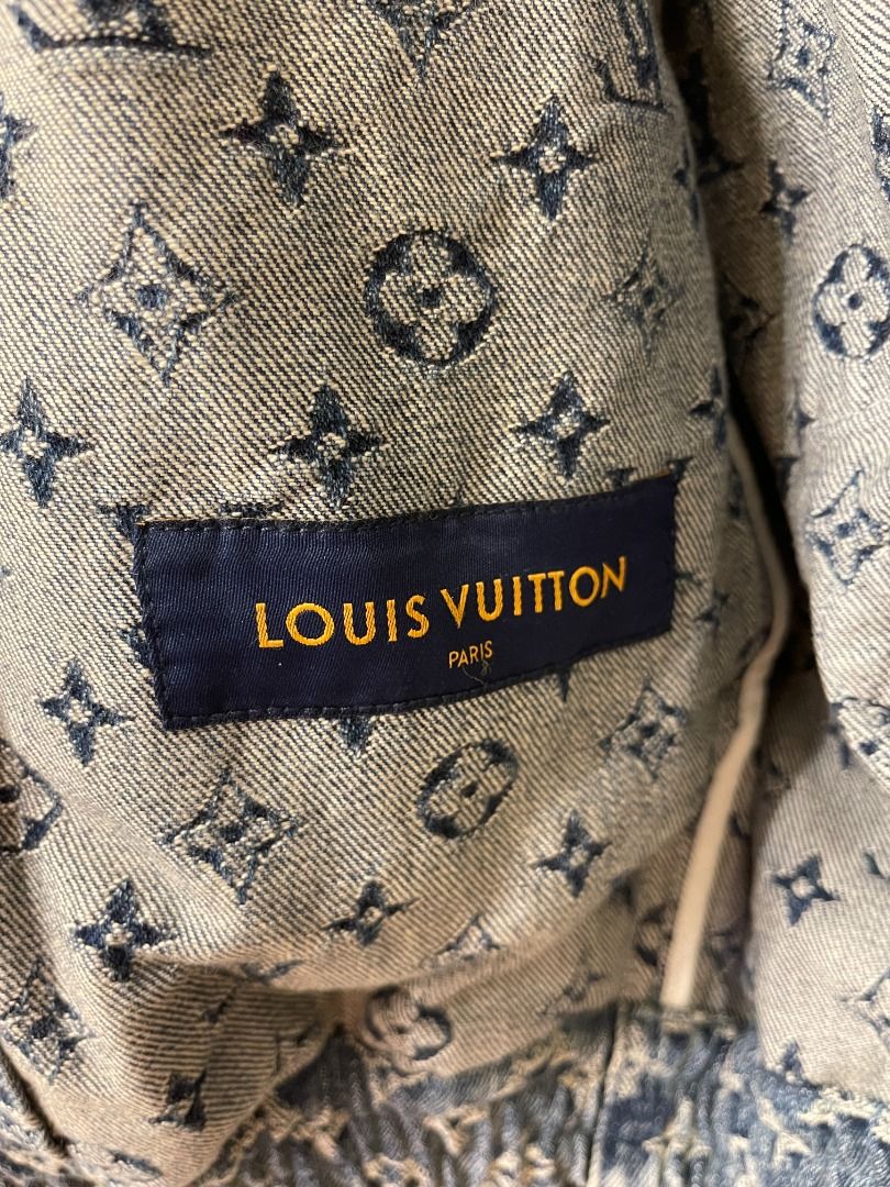 Authentic Louis Vuitton Nba Season 2 Zip Through Denim Denim