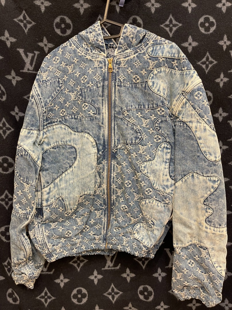 Louis Vuitton NBA Monogram Denim Zip Up Jacket