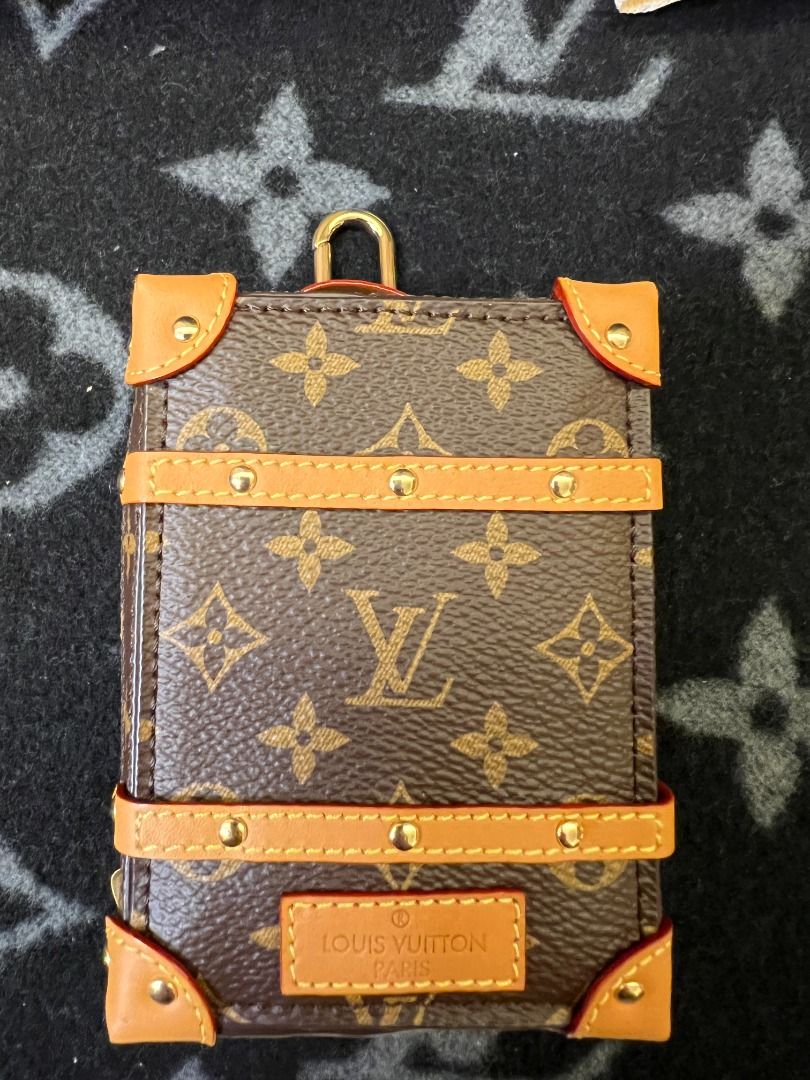 Louis Vuitton Soft Trunk Backpack Bag Charm and Key Holder Brown in Canvas  with Gold-tone - US