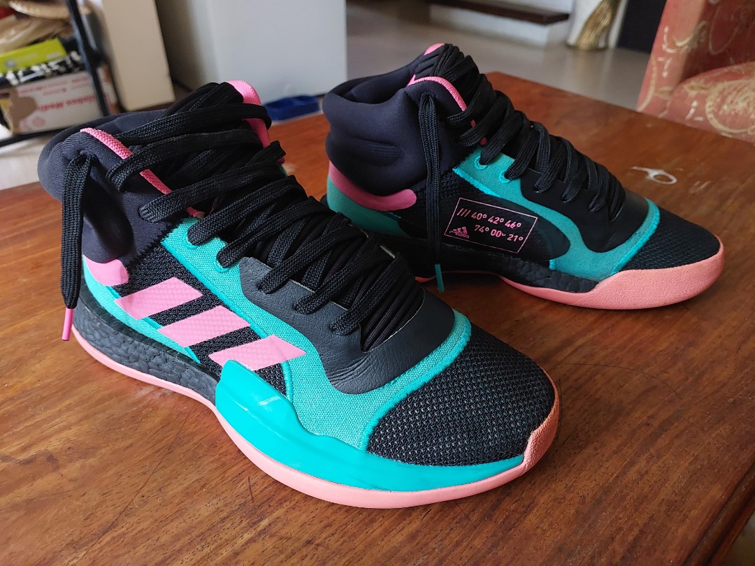 Adidas Marquee Boost (Miami Vice), Men's Fashion, Footwear, Sneakers on ...