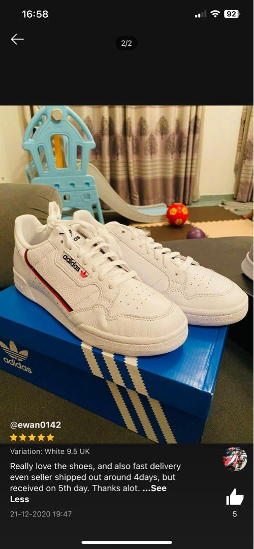 Adidas originals continental 2025 80 trainers white g27706
