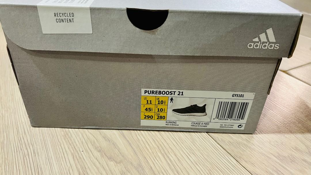 Adidas PUREBOOST 21 SHOES Unused with tag and box
