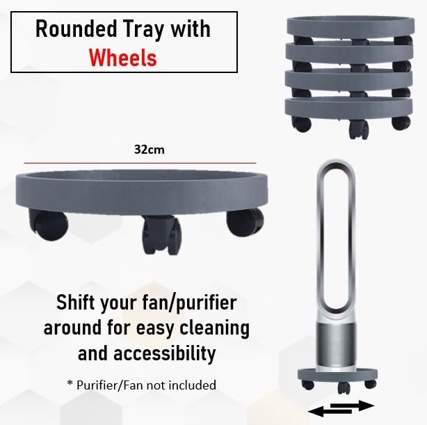 Air Purifier Stand Rack Dyson Xiao Mi Wheels Movable Wheels
