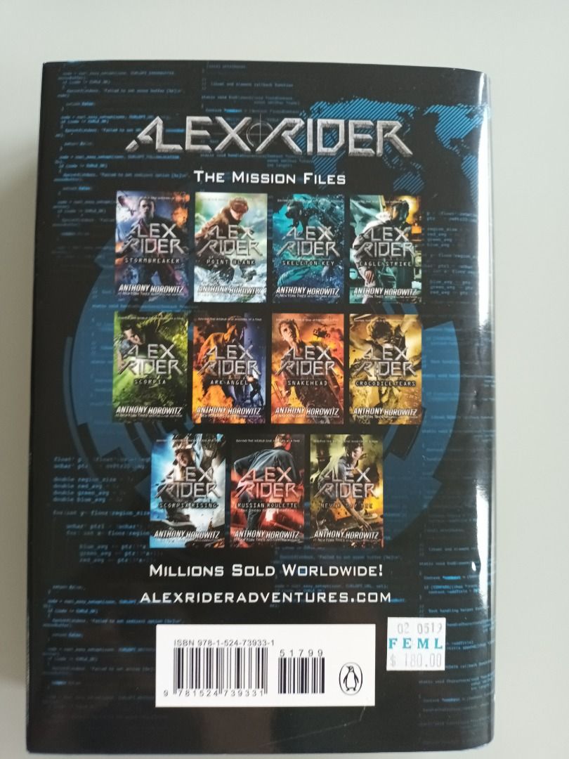 Alex Rider Secret Weapon - Anthony Horowitz, 興趣及遊戲, 書本 & 文具, 小說及非小說 ...