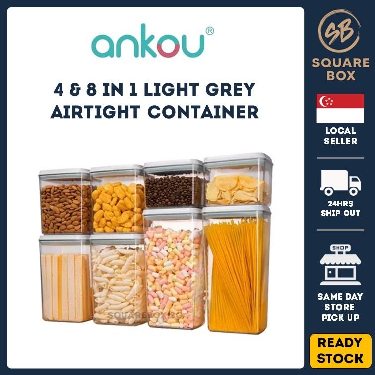 Ankou Airtight Food Storage Containers Set With Lids, 6 Pieces Kitchen