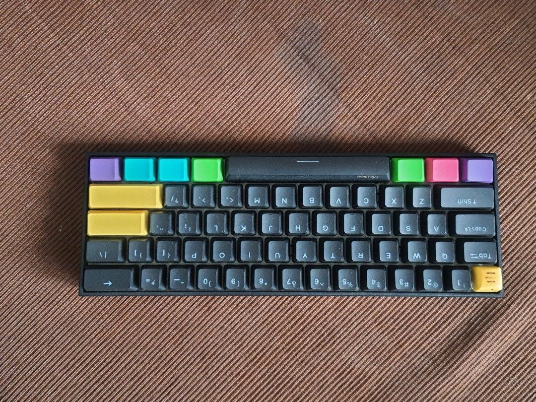 Anne Pro 2 (Category: Computer Keyboard) located in Quezon City. Submitted by cravingmangoes (Listing ID 1198505582, Image 1). Description: [REPRICED] Anne Pro 2 bought 2020 for 3940 Gateron Brown compatible with Windows, Android, IOS and Mac (limited) Lost the original connector and keycaps upon moving so selling half the orig price. encountered glitch (ex. double typing/ ghost typing. But good tock!) rating 7/10.