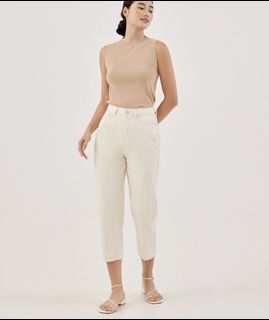 Love Bonito Aurelie High-rise Straight Crop Jeans