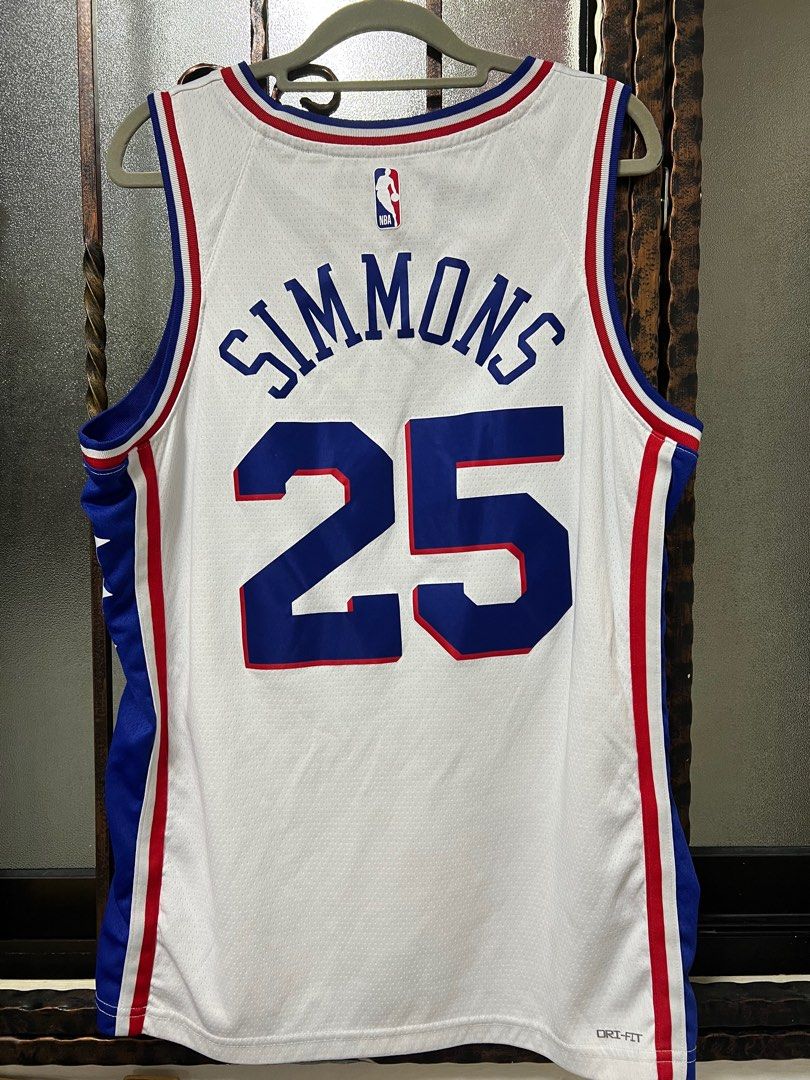 Mens Nike Ben Simmons Philadelphia 76ers Jersey Size 52