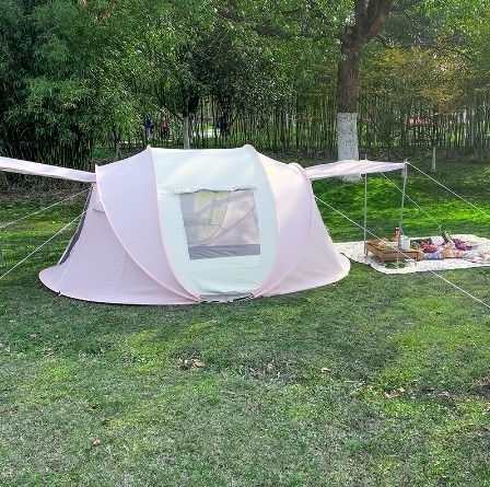Pink camping tent sale
