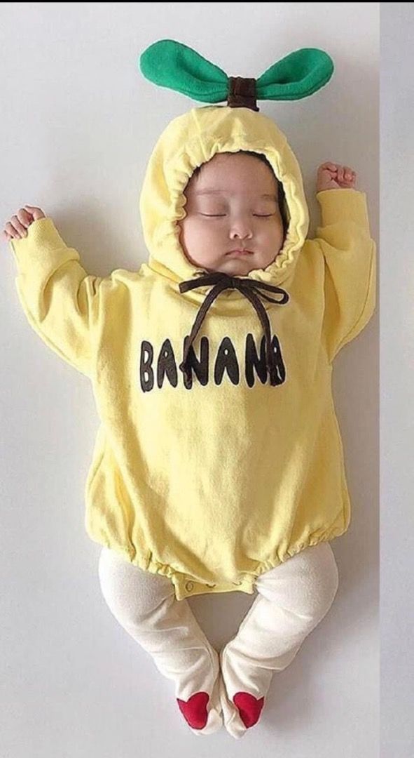 Banana shop onesie baby