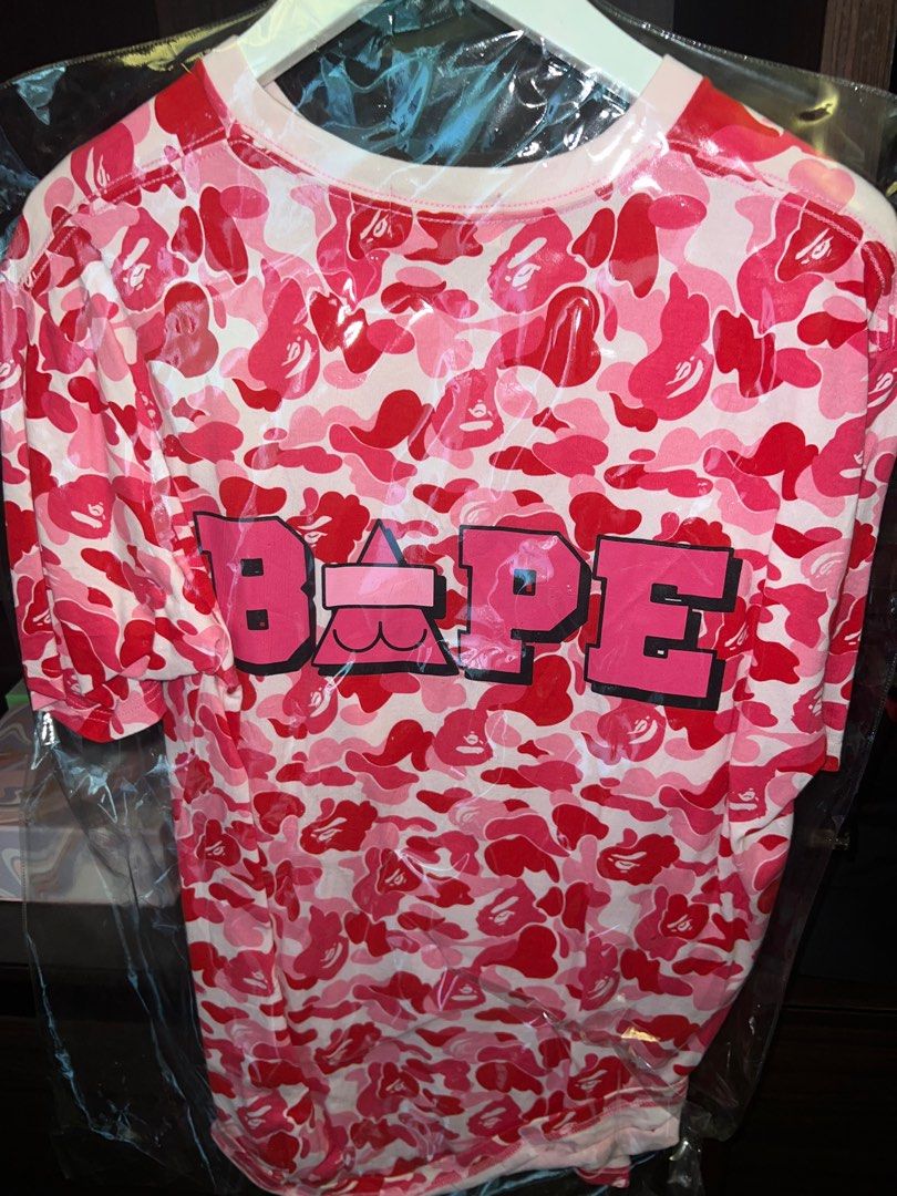Pink bape camo shirt online